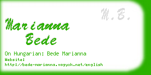 marianna bede business card